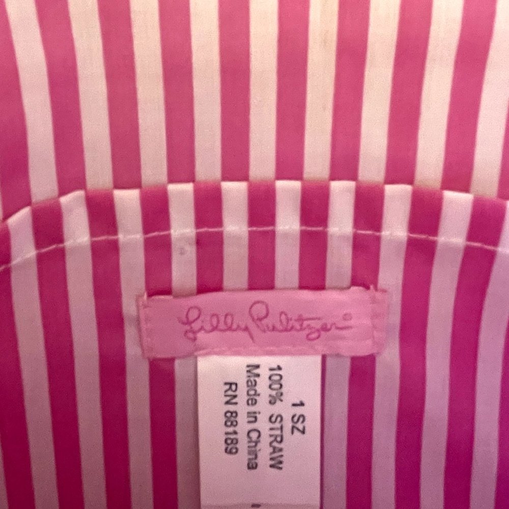 New Lilly Pulitzer Clutch Bag Caliente Straw Beaded Embellished Flowers Straw - Picture 8 of 9